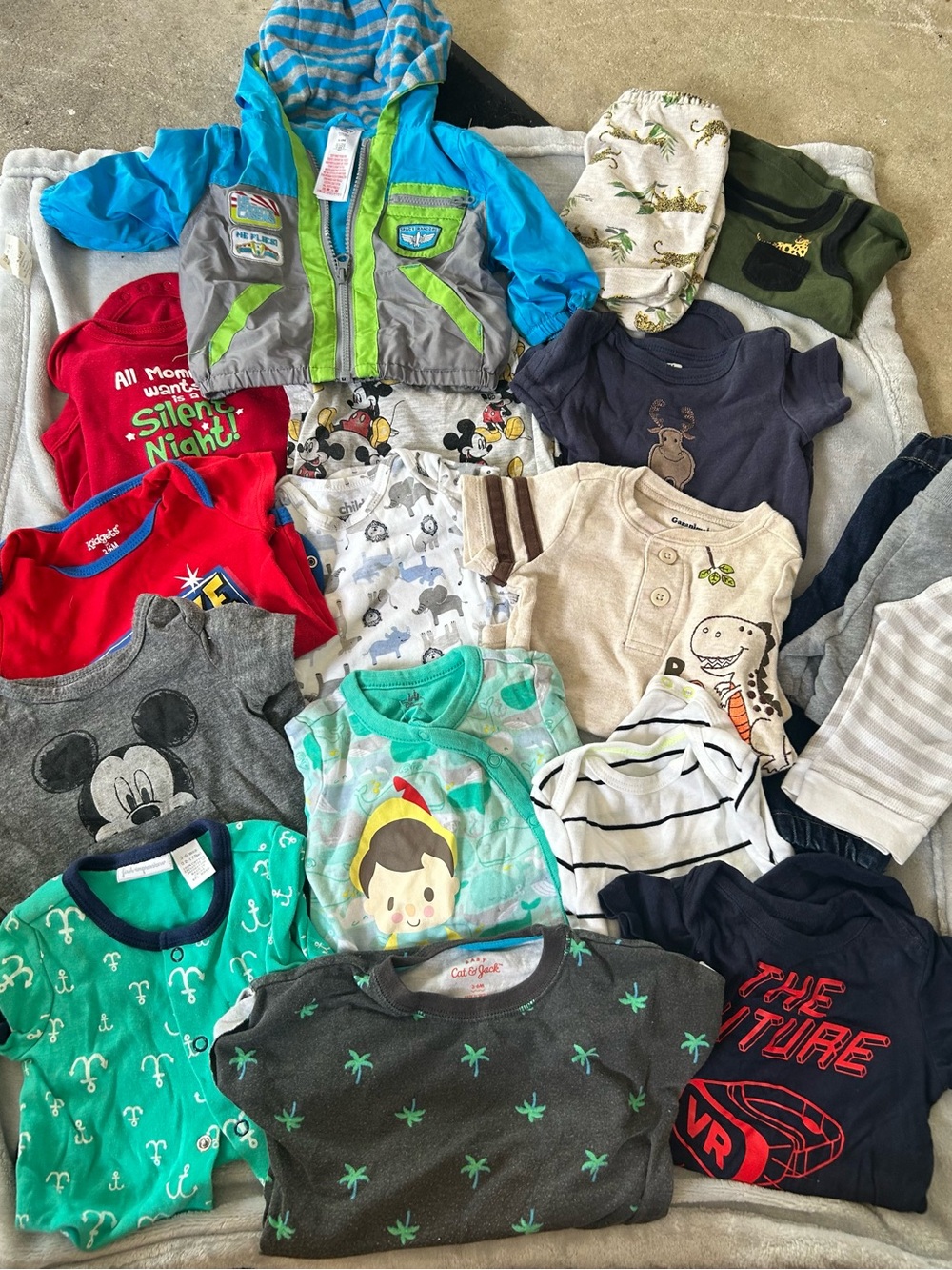 Assorted Kids Tops & Onesies - Multi-Color Mix